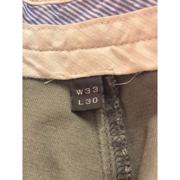 J.Crew Men's Classic Fit Chino Pants W33 L30 Green 100% Cotton - Picture 2 of 7